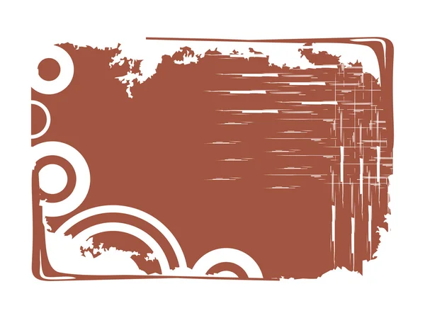 Illustration de montures grungy marron — Image vectorielle