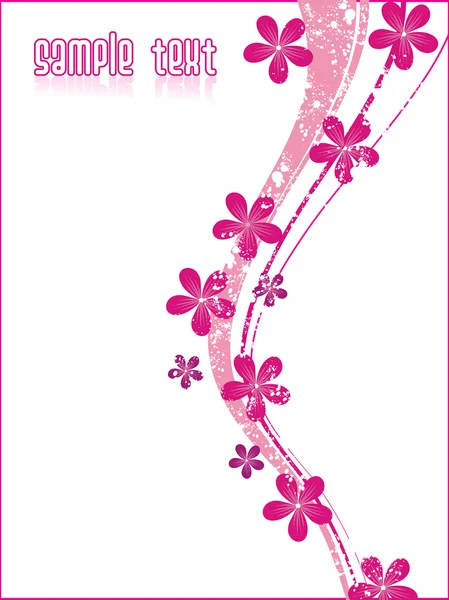 stock vector Pink flower abstract background