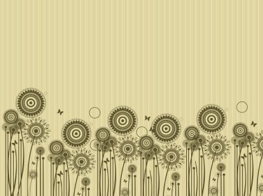 Abstract background with tree clipart