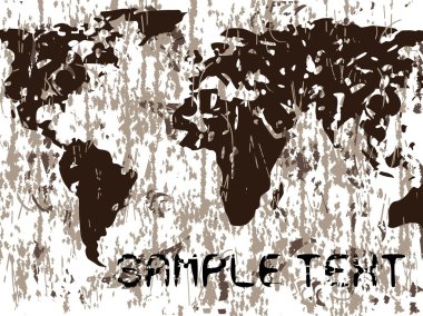 Texture with world map clipart