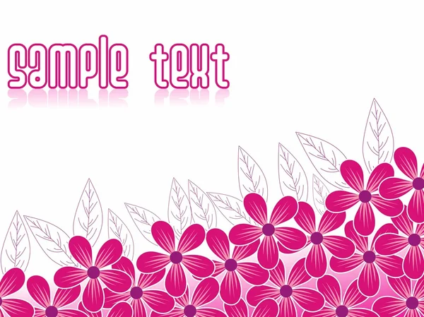 Pink flower background — Stock Vector