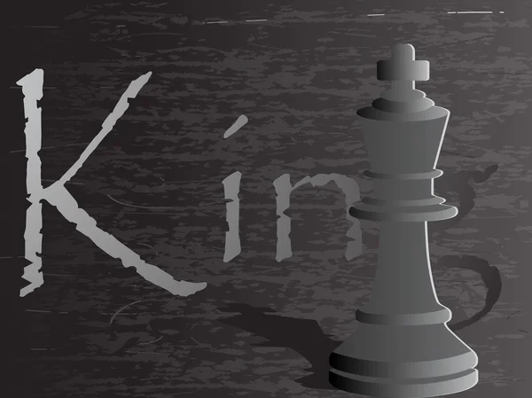 Bakgrund med schack figur — Stock vektor