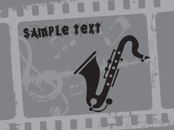 Ilustração de saxofone vetorial —  Vetores de Stock
