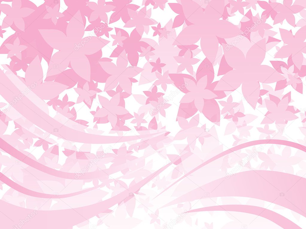 Background with flower, stripes