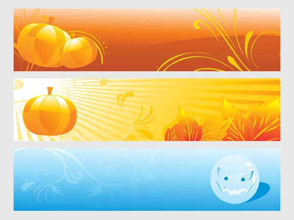 Abstracte halloween banner serie set26 — Stockvector