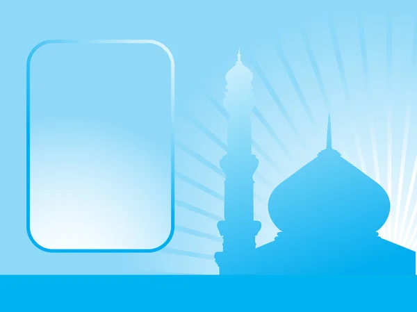 Hintergrund mit Moschee — Stockvektor