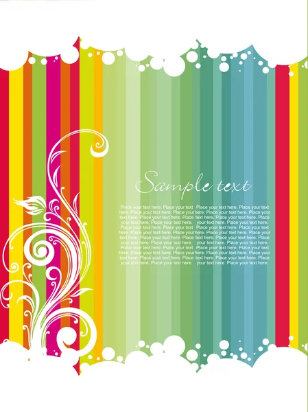 Colorful striped line background — Stock Vector