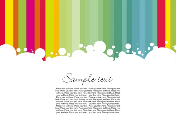 Colorful line sample text — Stock Vector