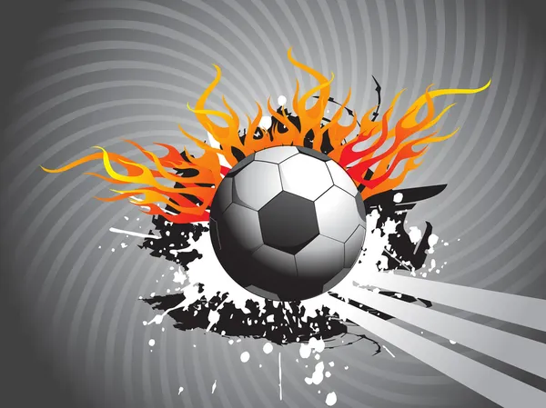 Гранж фон с футболом — стоковый вектор