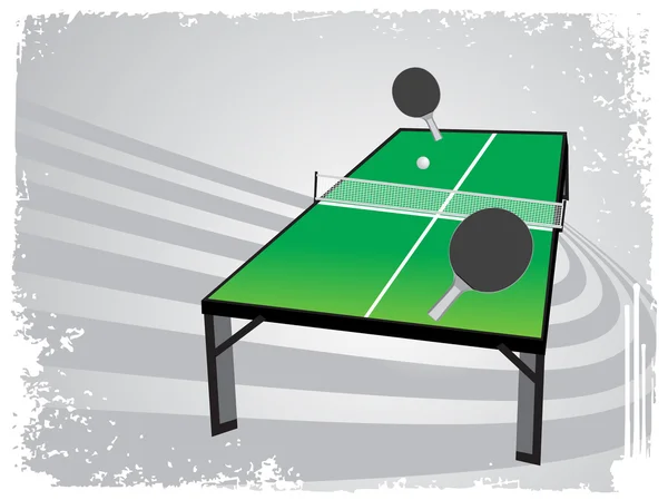 Cadre abstrait grunge avec tennis de table — Image vectorielle