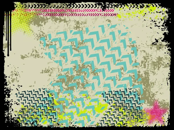 Grunge abstracto con flechas — Archivo Imágenes Vectoriales