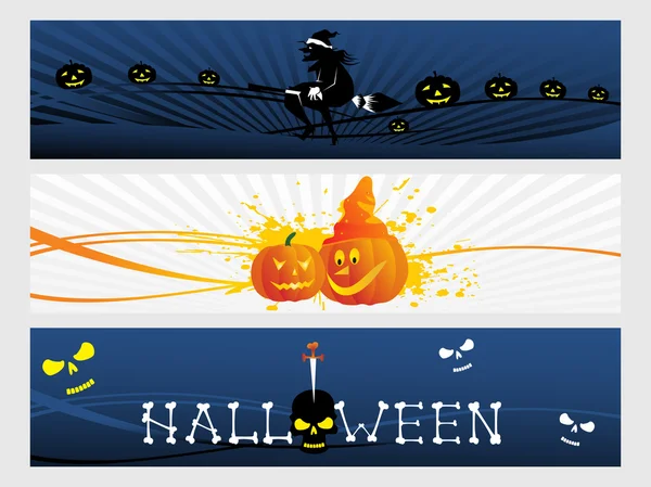 Série de banner abstrato halloween set14 —  Vetores de Stock
