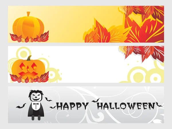 Resumen de la serie de banners de Halloween set22 — Archivo Imágenes Vectoriales