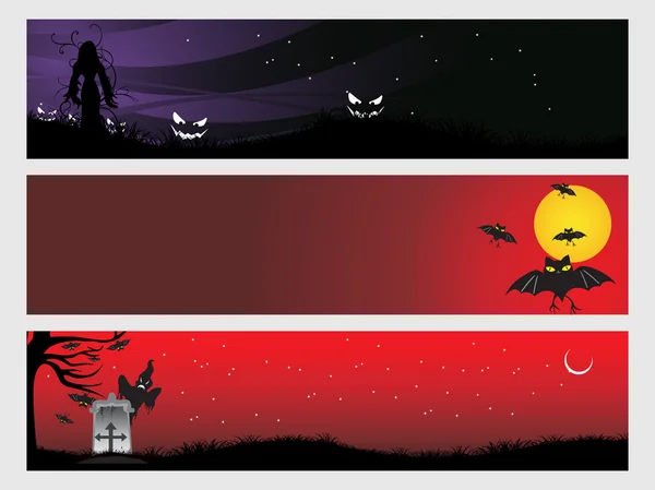Abstract Halloween banner series set7 — стоковый вектор