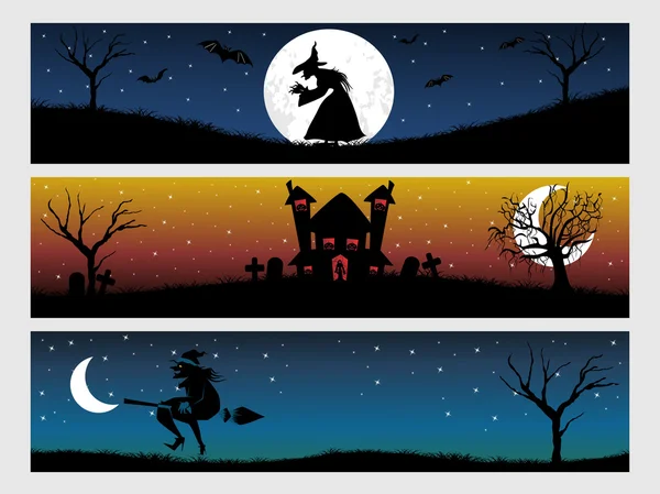 Abstract Halloween banner series set20 — стоковый вектор