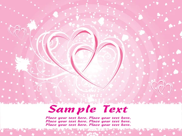 Roze valentine achtergrond vector — Stockvector