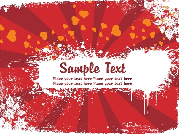 Bannière abstraite de fond de Saint Valentin — Image vectorielle