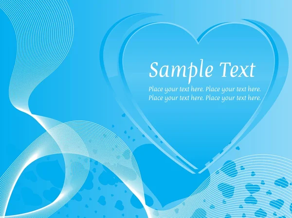 Carte d'amour abstraite pour valentine — Image vectorielle