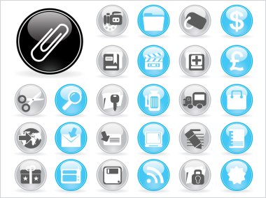 Vector set of icons clipart