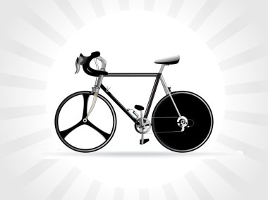 Illustration of a modern racing bicycle clipart