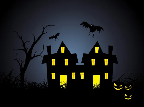 Illustration av halloween bakgrund — Stock vektor