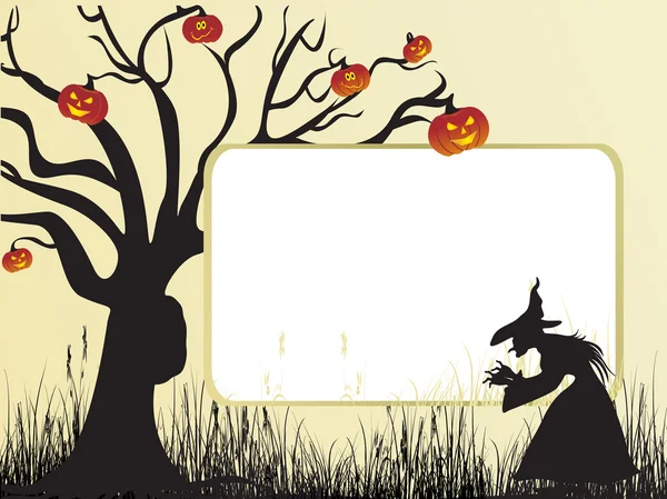 Illustration of halloween background — Stock Vector