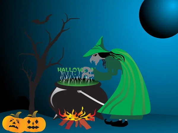 Illustration des Halloween-Hintergrunds t — Stockvektor