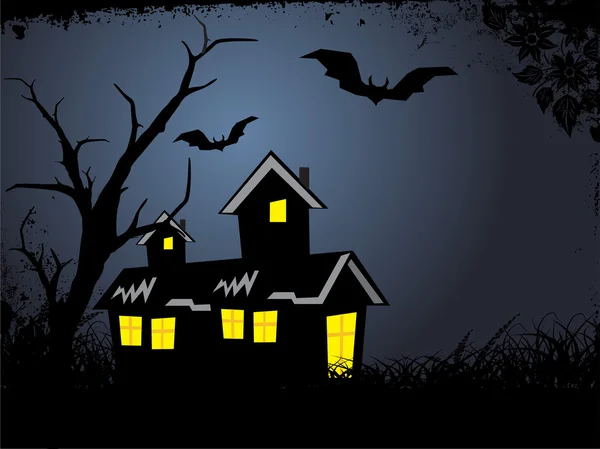 Illustration du fond d'Halloween — Image vectorielle
