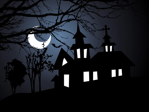 Illustration du fond d'Halloween — Image vectorielle