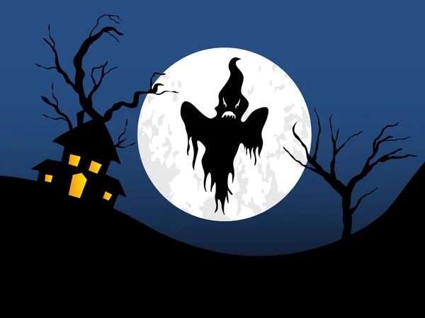 Illustrazione di sfondo Halloween — Vettoriale Stock
