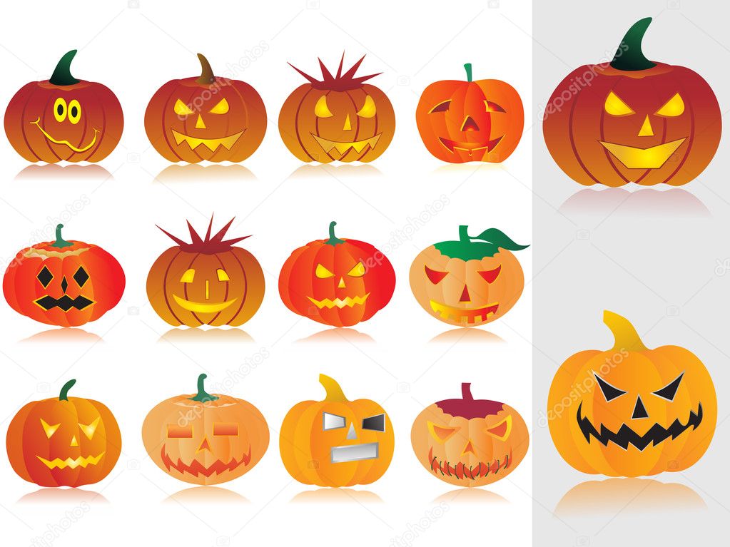 Illustration of halloween pumpkin