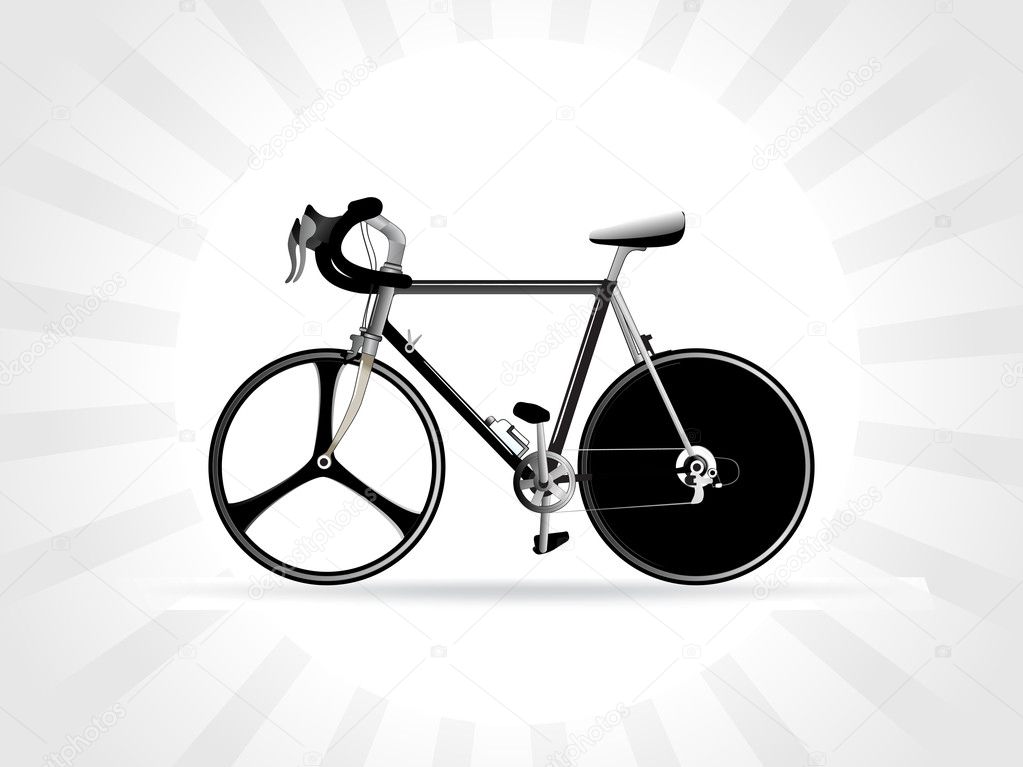 Illustration of a modern racing bicycle
