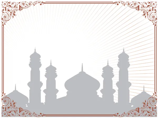 Kreativa islamiska holly bakgrund — Stock vektor