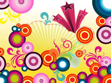 Colorful artwork pattern wallpaper clipart