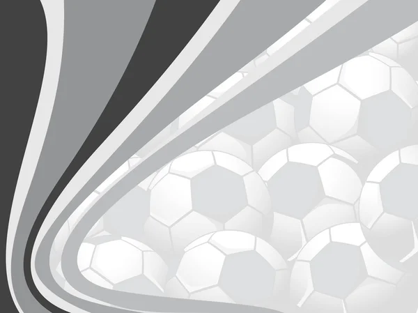 Смуги фону з футболом — стоковий вектор