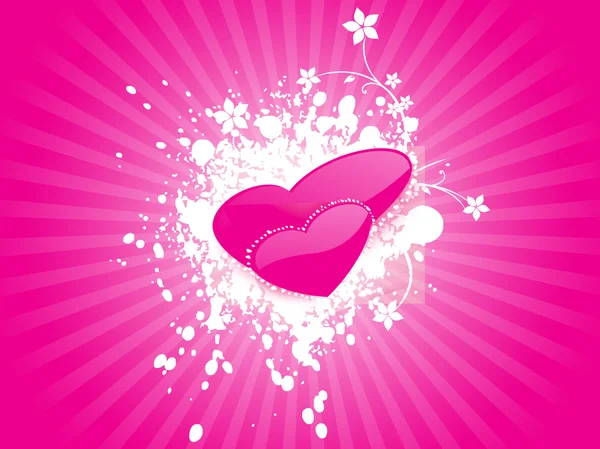 バレンタイン心臓形状のテクスチャ — ストックベクタ