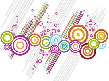 Illustration of colorful artwork clipart