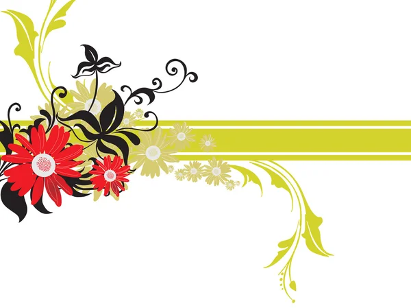 Belle illustration de motif floral — Image vectorielle