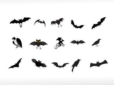 Abstract halloween icon series set6 clipart