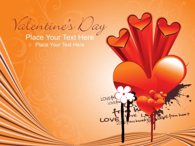 Beautiful wallpaper for valentine day clipart