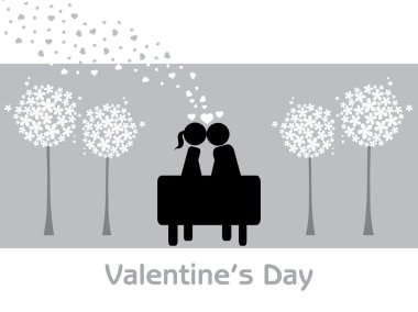 Beautiful wallpaper for valentine day clipart
