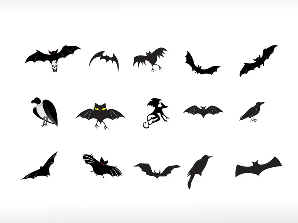 Série abstraite d'icônes halloween set6 — Image vectorielle