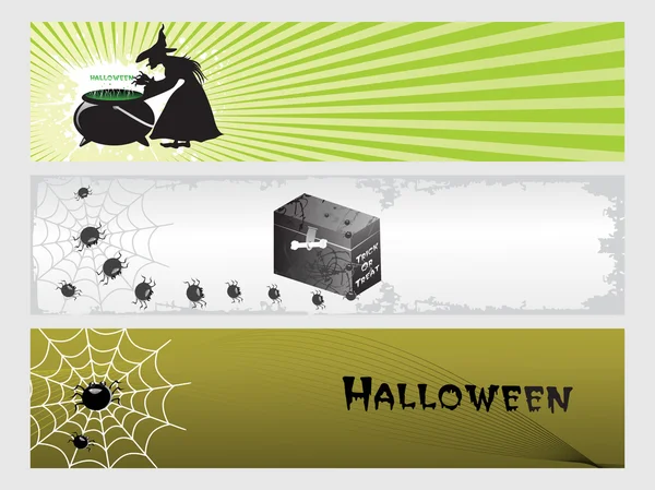 Resumen de la serie de banners de Halloween set28 — Archivo Imágenes Vectoriales
