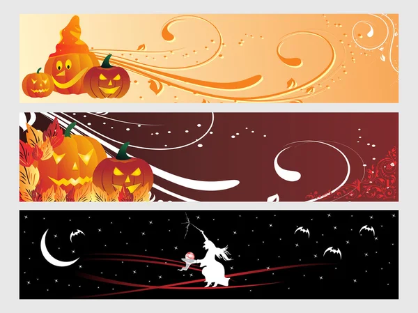 Abstracte halloween banner — Stockvector