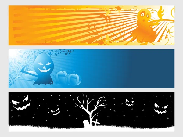 Banner de halloween abstracto — Archivo Imágenes Vectoriales