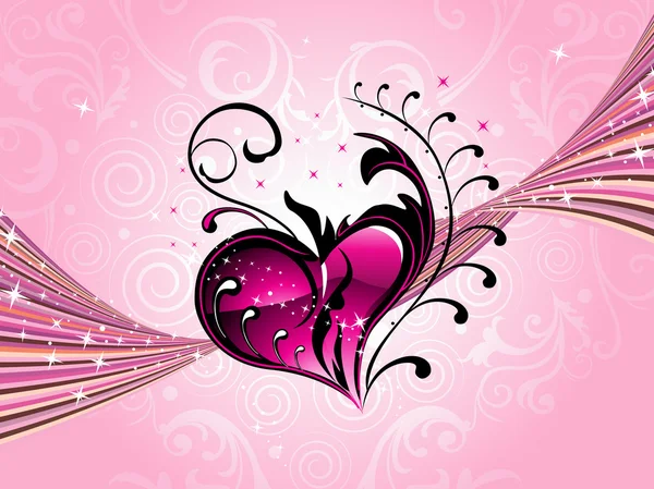 Behang voor dag van de Valentijnskaart — Stockvector