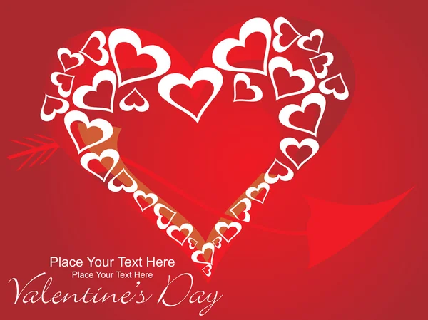 Vectorillustratie voor dag van de Valentijnskaart — Stockvector