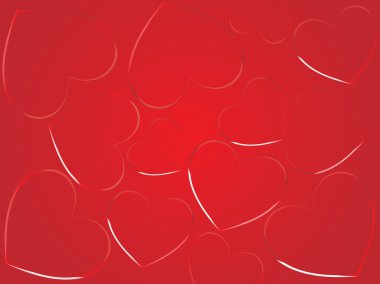 Abstract romantic love card clipart