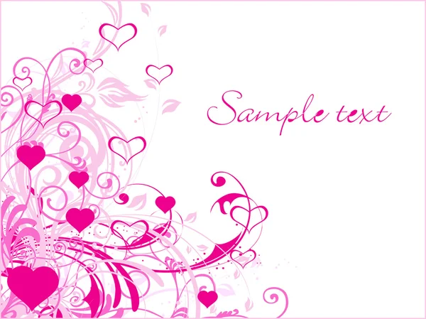 Bannière abstraite-valentine — Image vectorielle