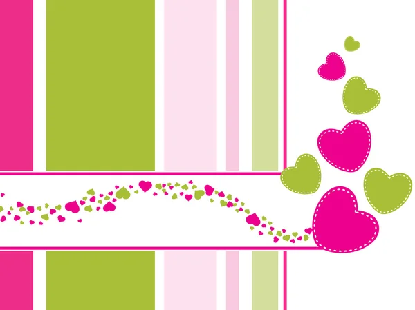 Carte abstraite-valentine — Image vectorielle